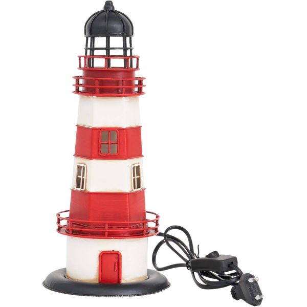 Phare en métal à led 32 cm