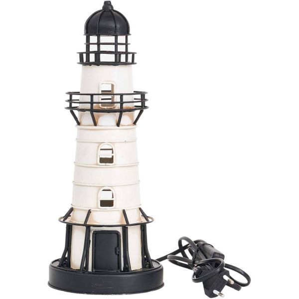 Phare en métal à led 32 cm