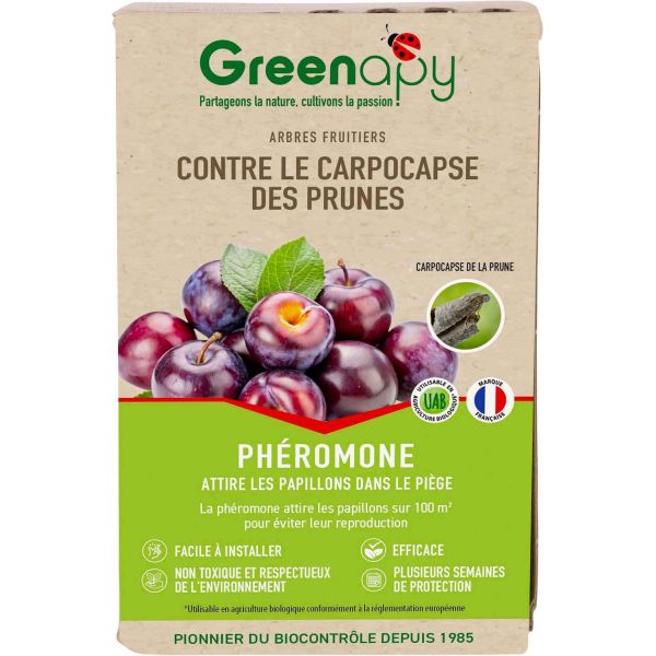 Phéromones Carpocapse des prunes Cydia funebrana (2 capsules)