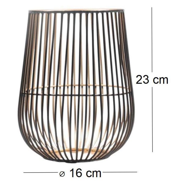 Photophore en fil de fer Andréa - IMH-0254