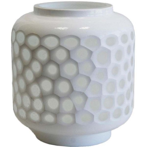 Photophore nid d'abeille en verre teinté