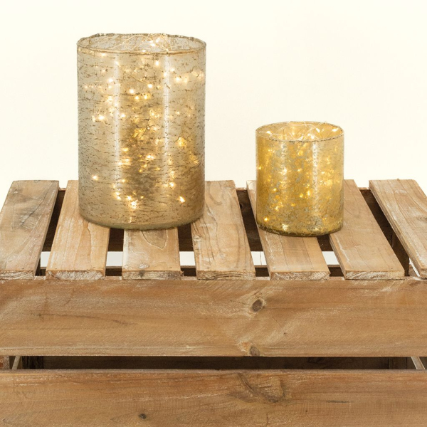 Photophore en verre antique Organika - AUB-2834