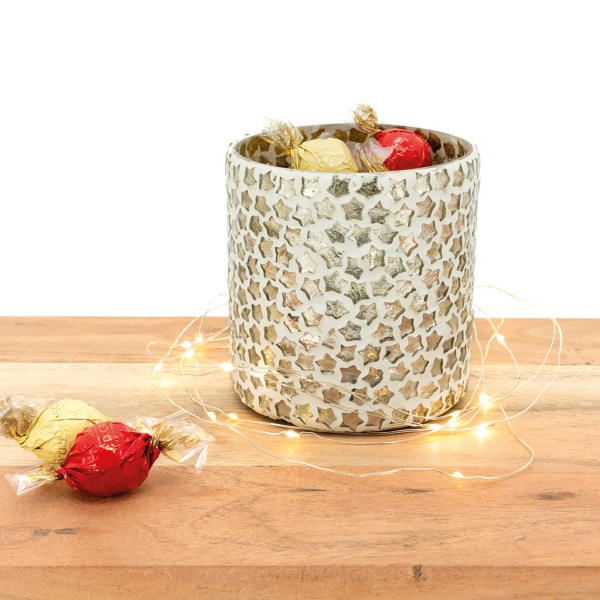 Photophore en verre avec étoiles - AUBRY GASPARD