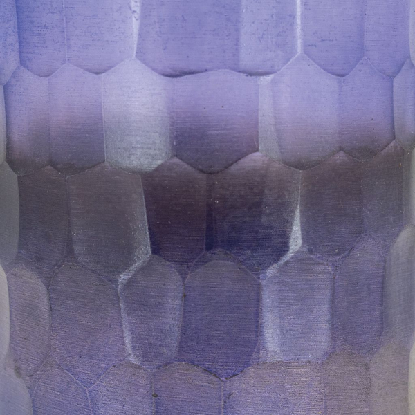 Photophore en verre mosaique violet - 5