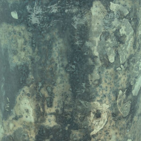 Photophore en verre oxydé turquoise - 6,90