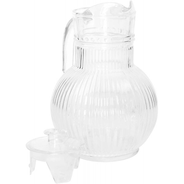 Pichet en verre strié 1.8 litres - 10,90