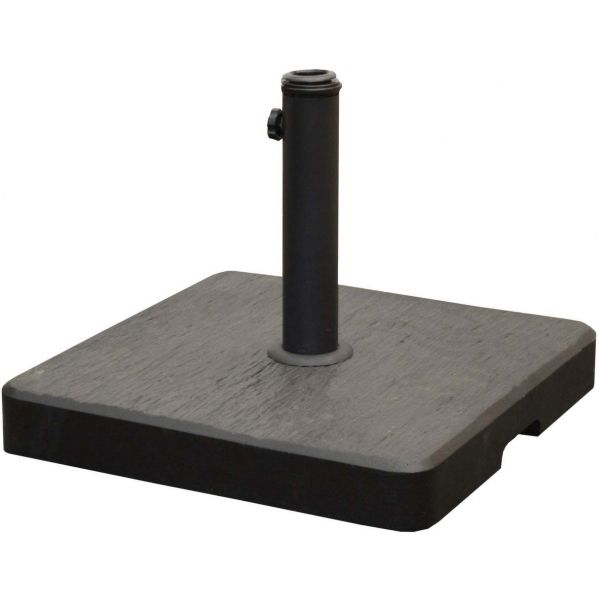 Pied en béton anthracite pour parasol mat 38/48 mm 25 Kg