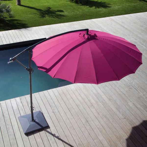 Pied en béton gris pour parasol Pagode ou Eco 50 Kg - PROLOISIRS