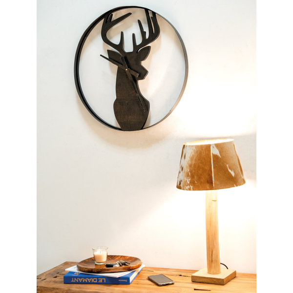 Pied de lampe en bois d'eucalyptus - 7