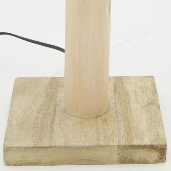 Pied de lampe en bois d'eucalyptus - AUB-6163