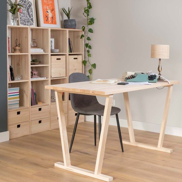 Pieds de table modulable en pin massif Bok - 6