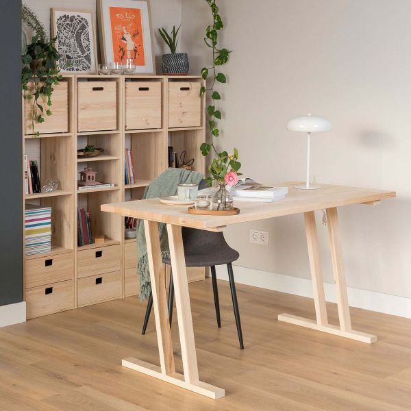 Pieds de table modulable en pin massif Bok - 8