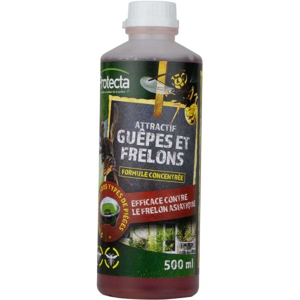 Piège à guêpes et frelons bicolore 2.4 litres avec attractif 500 ml - ARM-0110