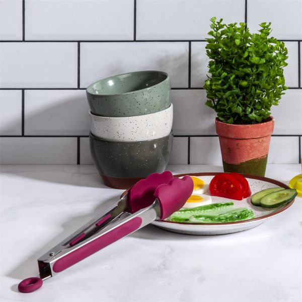 Pince de cuisine en silicone coloré (Lot de 2) - EASY MAKE
