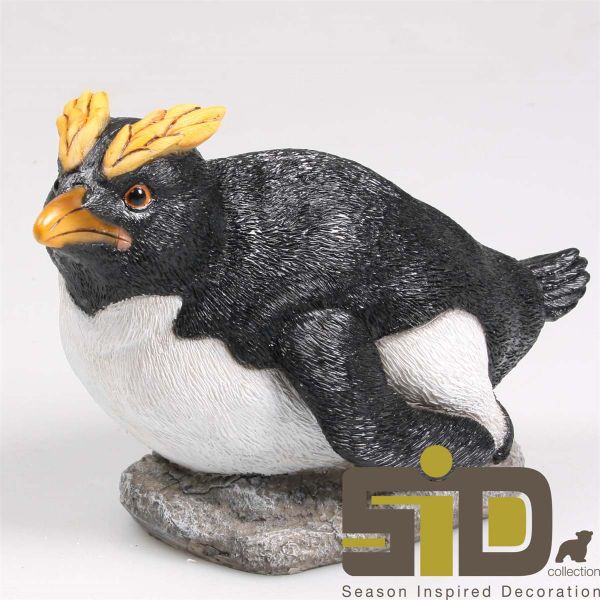 Pingouin huppé en résine - IMH-0185
