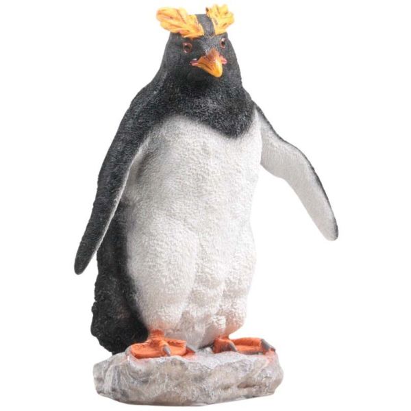 Pingouin huppé en résine Glisse