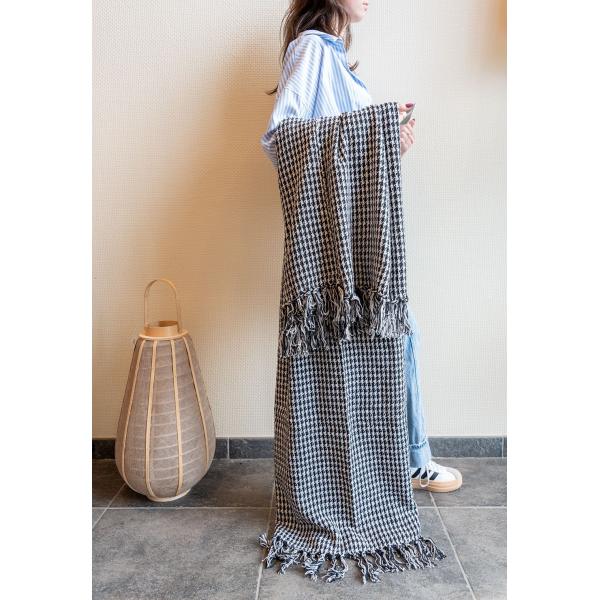 Plaid Pied-de-poule en coton - AUBRY GASPARD