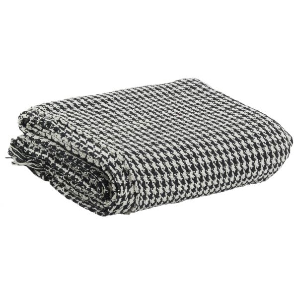 Plaid Pied-de-poule en coton - 18,90