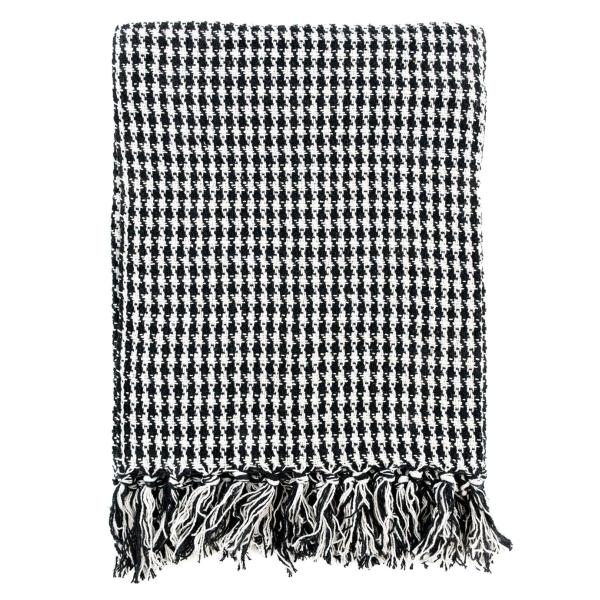 Plaid Pied-de-poule en coton - 8