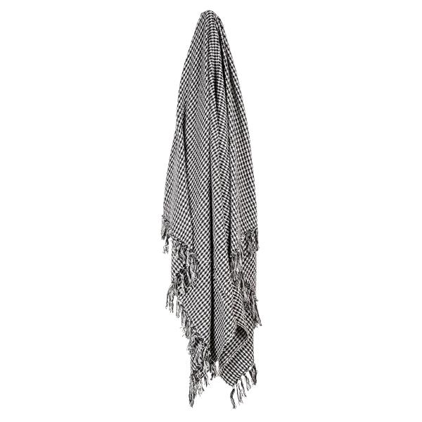 Plaid Pied-de-poule en coton - 7