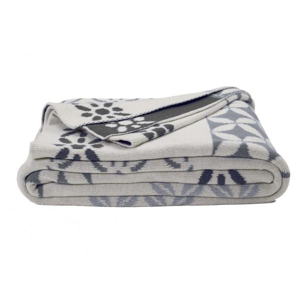 Plaid coton Riverway gris 130 x 180 cm - 5