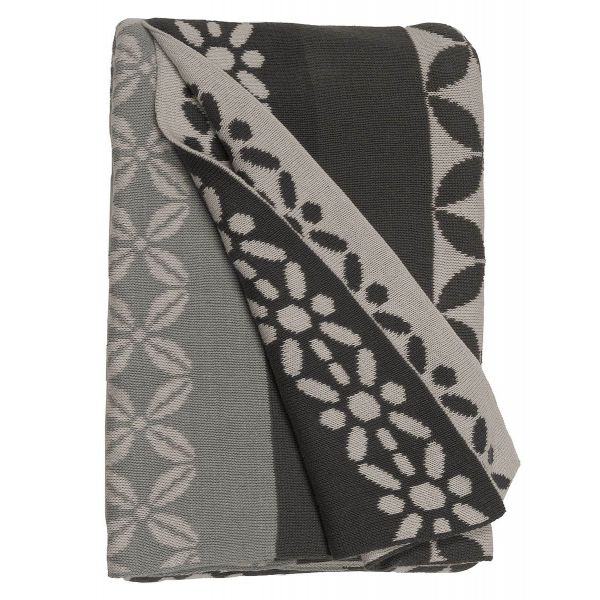 Plaid coton Riverway gris 130 x 180 cm - 89