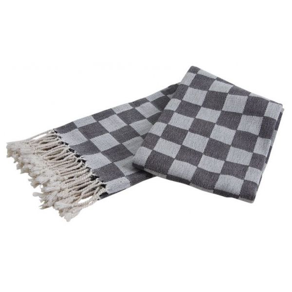Plaid en coton damier - 7