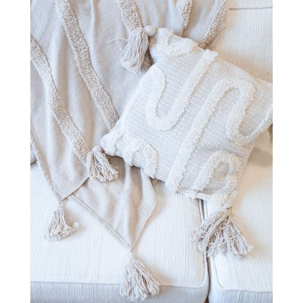 Plaid en coton tufté - AUBRY GASPARD