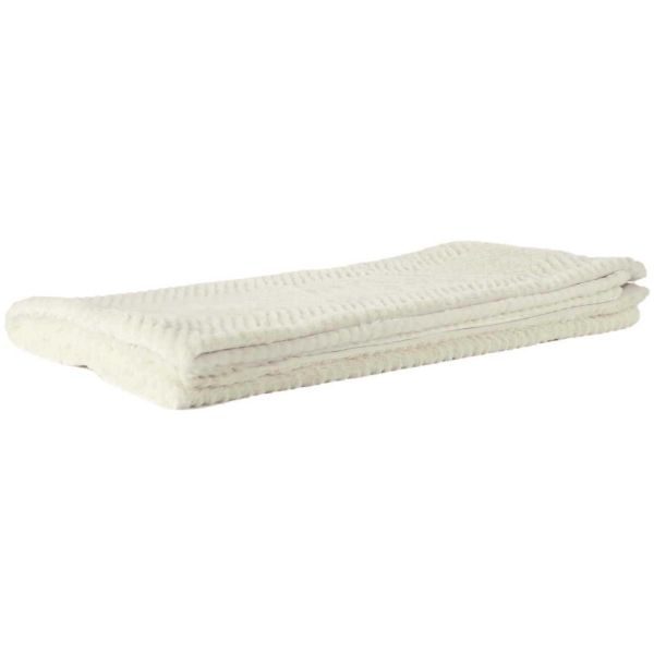 Plaid fausse fourrure en polyester Natural 120 x 150 cm
