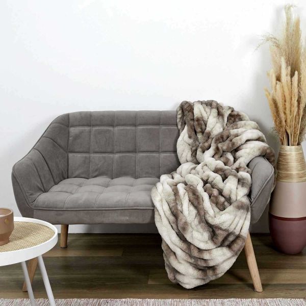 Plaid imitation fourrure Luxury 140 x 200 cm - THE HOME DECO FACTORY