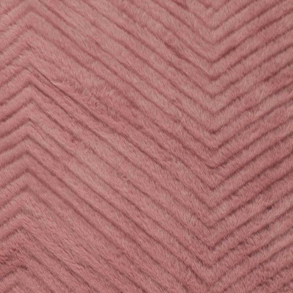 Plaid imitation fourrure rose et sherpa 140 x 200 cm - 5