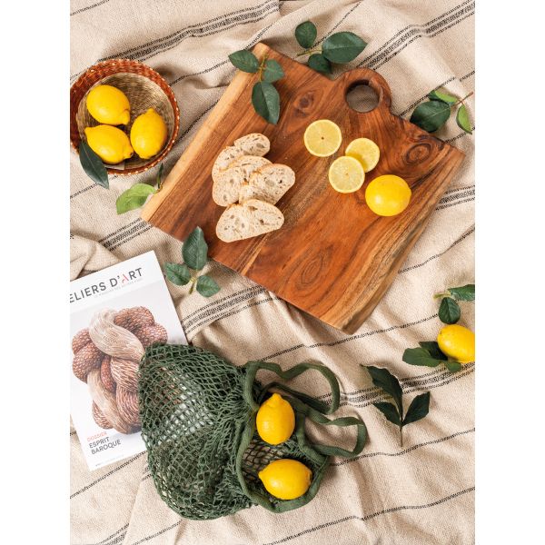 Plaid à rayures en coton - AUBRY GASPARD