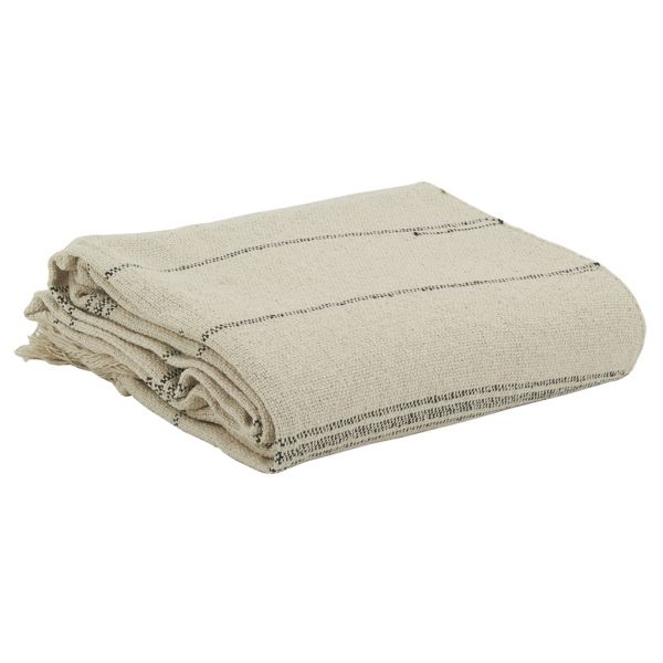 Plaid à rayures en coton - AUB-4943