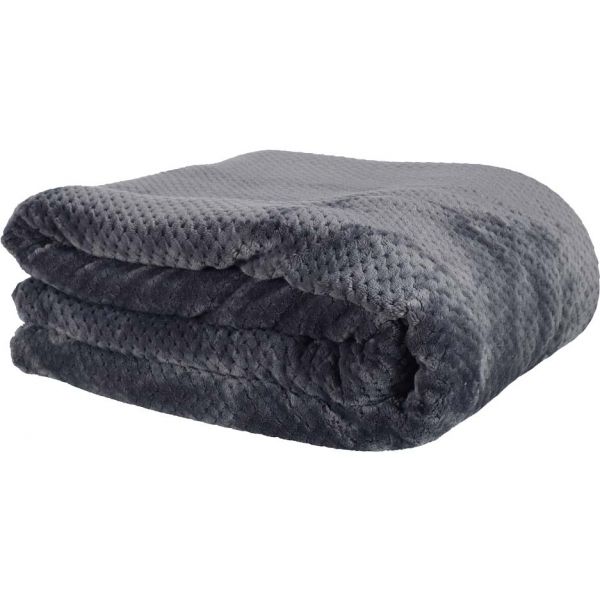 Plaid sherpa effet nid d'abeille 180x220 cm