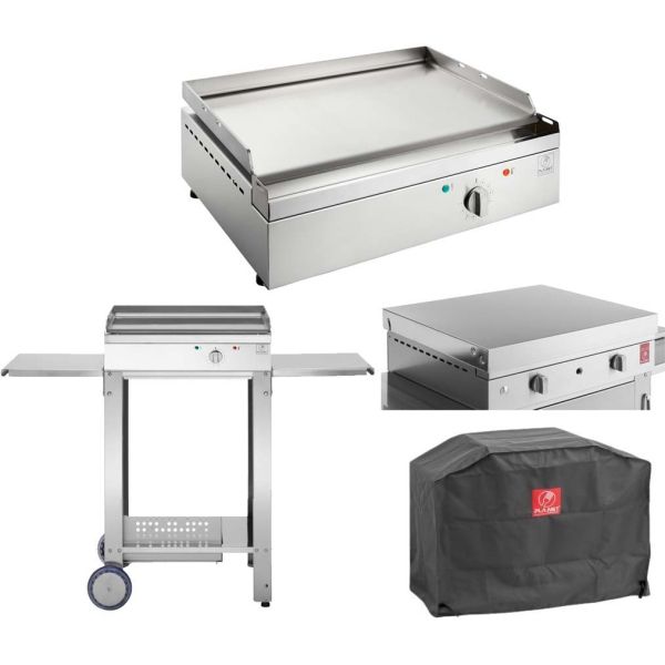 Plancha électrique en inox Chef 55 cm