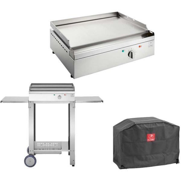 Plancha électrique en inox Chef 55 cm