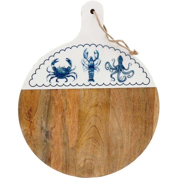 Planche apéro en bois de manguier Mer