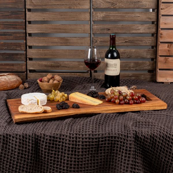 Planche à découper en acacia 65 x 26 x 2 cm - 7