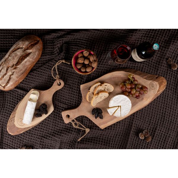 Planche à découper en acacia brut et écorce - AUBRY GASPARD