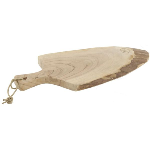 Planche à découper en acacia brut et écorce