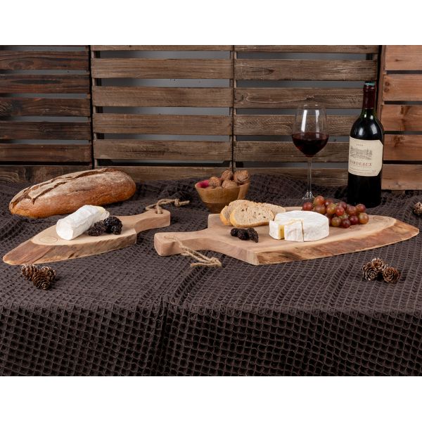 Planche à découper en acacia et écorce - 6