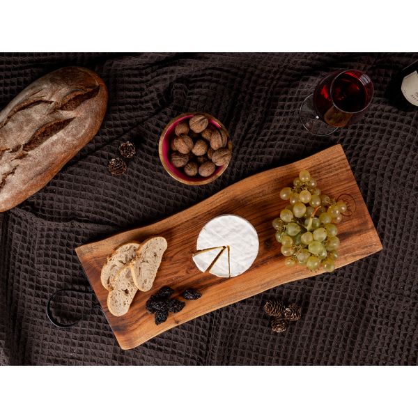 Planche à découper en acacia et poignée en métal - AUBRY GASPARD