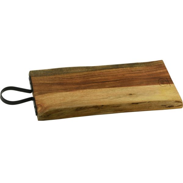 Planche à découper en acacia et poignée en métal