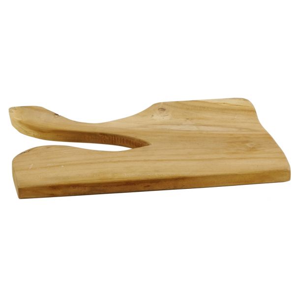 Planche à découper design en teck naturel
