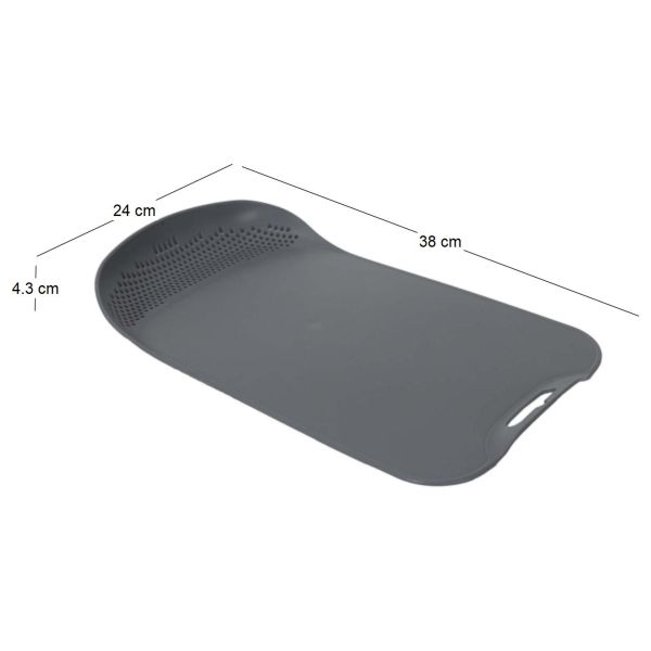 Planche à découper en polypropylène avec passoire intégrée - 7