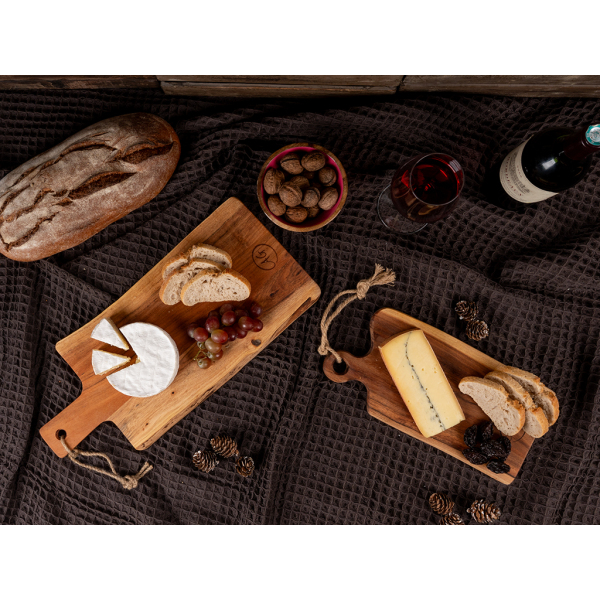 Planche à découper rectangulaire en acacia 44 x 20 x 1.5 cm - AUBRY GASPARD