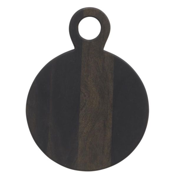 Planche à découper ronde en bois d'acacia noir - AUBRY GASPARD