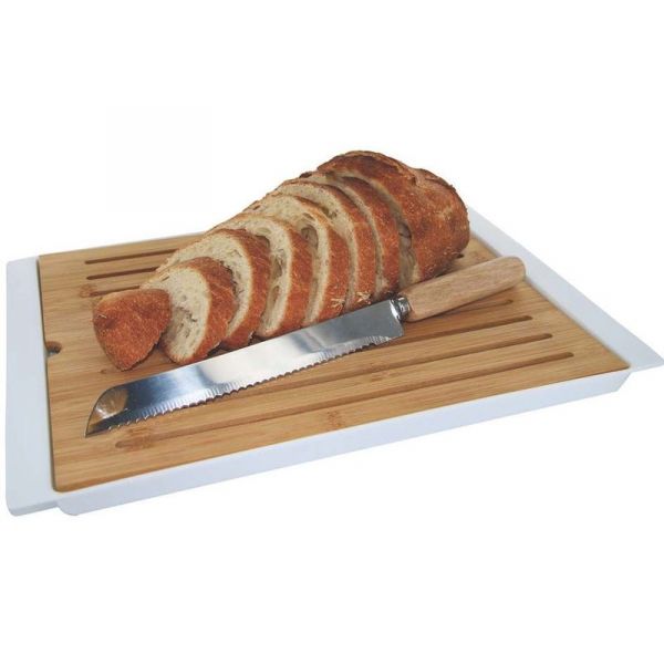Planche à pain en bambou 38x27 cm avec couteau - COOK CONCEPT