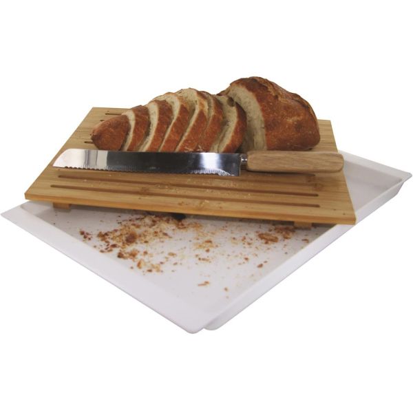 Planche à pain en bambou 38x27 cm avec couteau - COOK CONCEPT