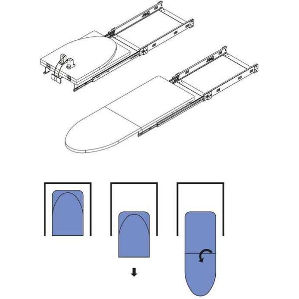 Planche à repasser pliante et coulissante pour meuble Iron 2 - 6